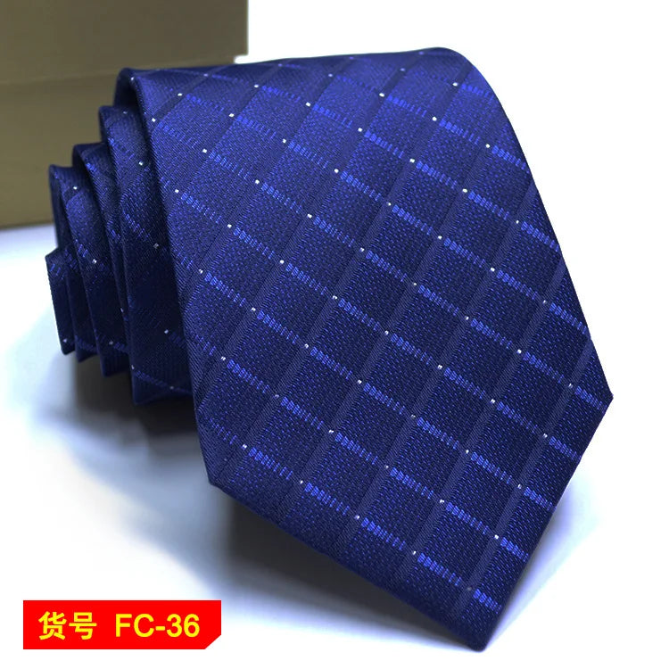 Gravata Masculina Elyon Classic – 67 Modelos Listrados, Florais e Lisos em Jacquard (7–8 cm)