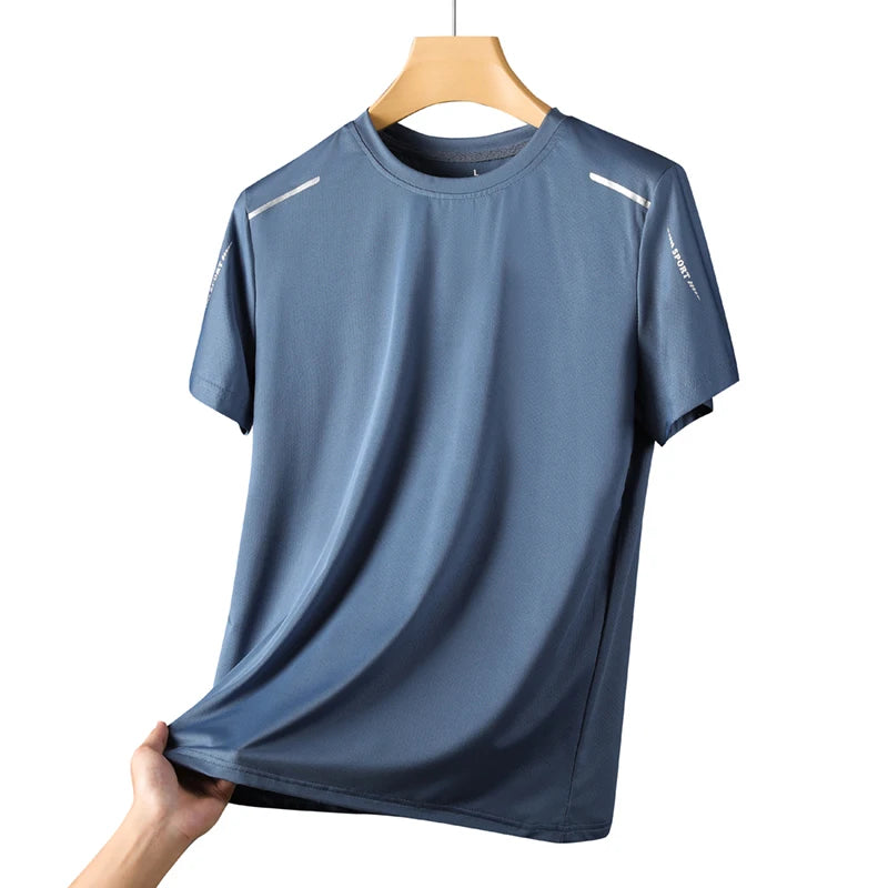 Camiseta Masculina de Corrida  – Conforto, Elasticidade e Secagem Rápida