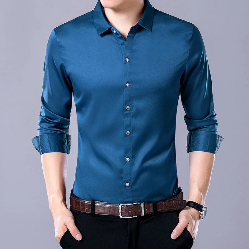 Camisa Masculina Social Casual – Elegante, Moderna e Confortável