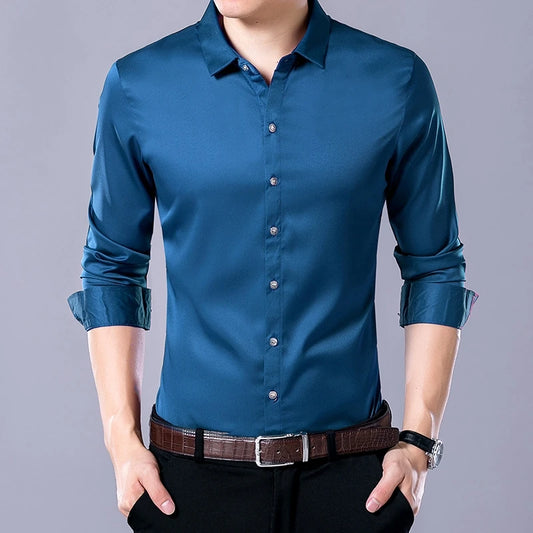 Camisa Masculina Social Casual – Elegante, Moderna e Confortável